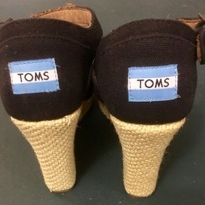 Black Toms Wedges 7